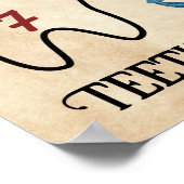 Leuke Pirate Party welkom Eerste verjaardag Poster (Hoek)