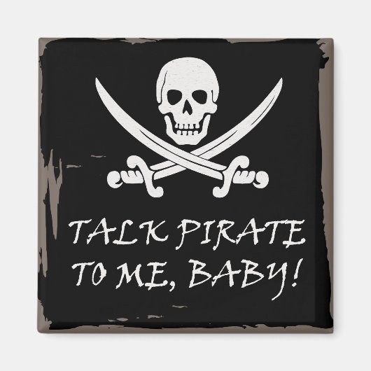 Leuke Pirate Talk Magnet Magneet (Voorkant)