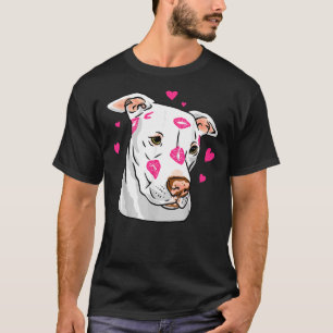 Leuke Pitbull hond liefde en harten grappige pitbu T-shirt
