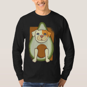 Leuke Pitbull In Avocado Pitbull Lover Avocado Lie T-shirt