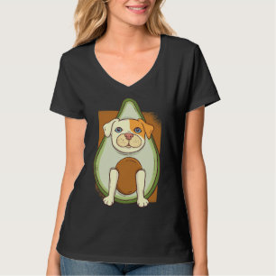 Leuke Pitbull In Avocado Pitbull Lover Avocado Lie T-shirt