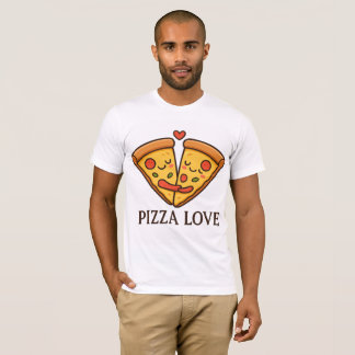Leuke Pizza Liefde Sticker T-shirt