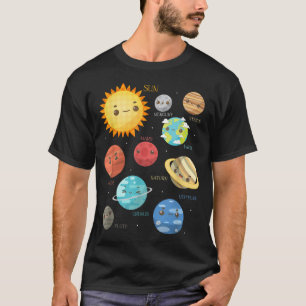 Leuke Planeten Kinder Idee Wetenschap Astronomie T-shirt