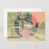 Leuke Play Button over je foto Briefkaart (Voorkant / Achterkant)