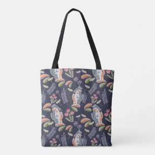 Leuke Podenco en Galgo Bloemenmarine Draagtas