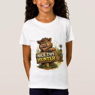 Leuke poging jager t-shirt