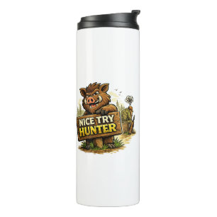 Leuke poging jager thermosbeker
