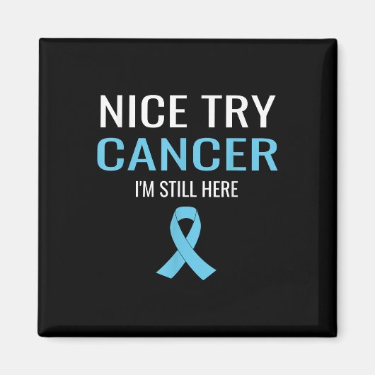 Leuke poging kanker prostaatkanker bewustzijn magneet (Voorkant)