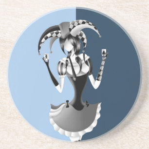 Leuke Poker Spelen Jester Zandsteen Onderzetter