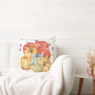 Leuke pompoen en appels Herfst seizoen Kussen