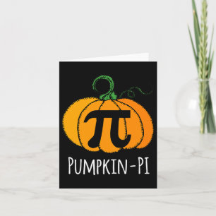 Leuke Pompoen Pi Halloween Kostuum Wiskunde Dag Si Kaart