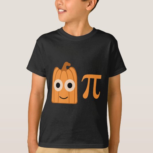 Leuke pompoen pi T-shirt voor Wiskunde en elementa (Voorkant)