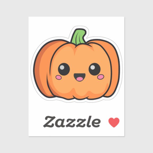 Leuke pompoen Sticker (Vel)