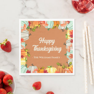 Leuke Pompoen Thanksgiving Diner Servetten