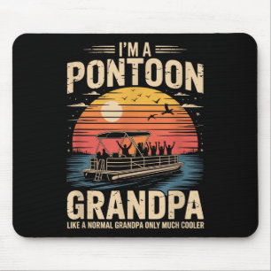 Leuke Pontonboot Kunst Voor Opa Mannen Varend Pont Muismat