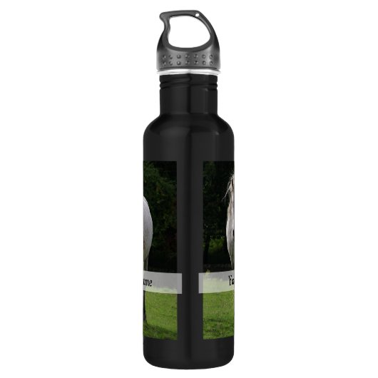 Leuke pony foto waterfles (Achterkant)