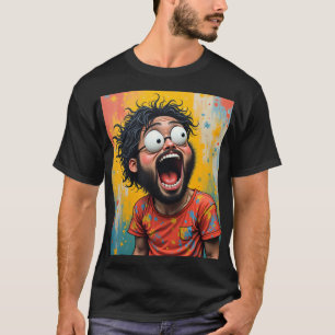 Leuke Pop Art Chaos Crazy Grafische T-Shirt