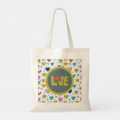 Leuke Pop Art Style Tote Bag (Achterkant)