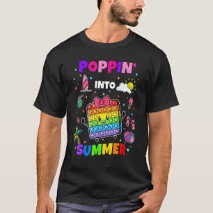 Leuke Pop It Meisjes Kinder Poppin In De Zomer Afg T-shirt