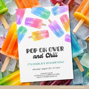 Leuke Popsicle Pop Kom Op Kids Aangepaste Verjaard Kaart