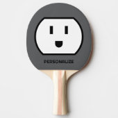 Leuke power socket ping pong paddle voor tafeltenn tafeltennisbatje (Voorkant)