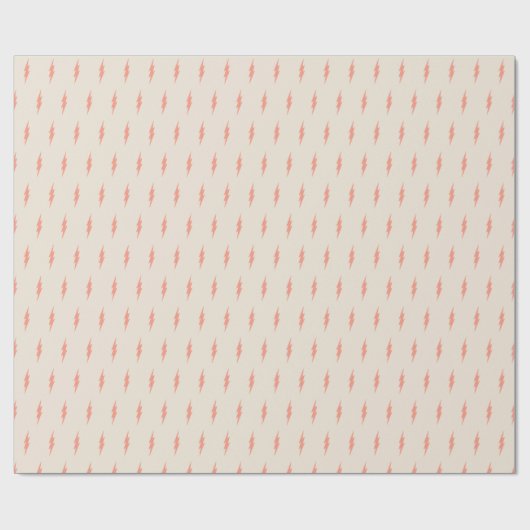 Leuke preppy esthetische roze bliksemschicht cadeaupapier (Vlak)