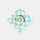 Leuke Preppy Pastel Blauw Y2K Retro Verjaardagsser Servet (Hoek)