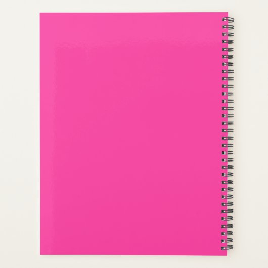 Leuke Preppy Planner Roze (Achterkant)