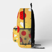 Leuke pret pizza pepperoni champignon Monogram Bedrukte Rugzak (Rechts)