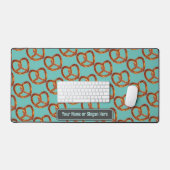 Leuke Pretzel Snacks - Crunchy Twists - Aangepaste Bureaumat (Keyboard & Muis)