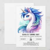 Leuke Printable Horse Verjaardag Kaart (Voorkant / Achterkant)