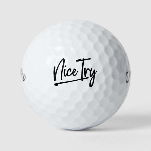 🏌️ Leuke Probeer Golf Balls - Custom Snarky Golf  Golfballen (Voorkant)