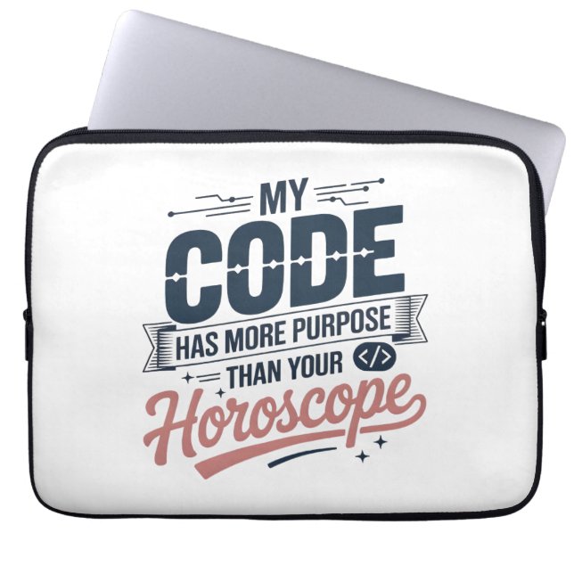 Leuke programmeercitaten AI programmeur ontwerp Laptop Sleeve (Voorkant)