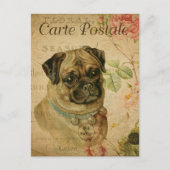 Leuke Pug Dog Briefkaart (Voorkant)
