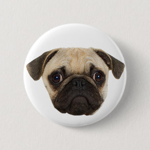 Leuke Pug Giften Ronde Button 5,7 Cm