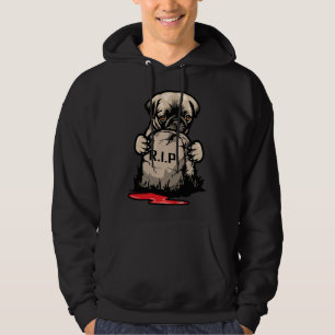 Leuke Pug Grave Stone Classic T-shirt 950