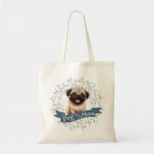 Leuke Pug Puppy Canvas tas (Voorkant)
