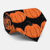 Leuke Pumpkin Design Stropdas voor Halloween (Opgerold)