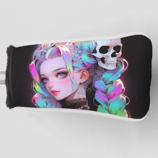 Leuke Punk Rock Skull Gothic Rainbow Braid Anime M Golfheadcover