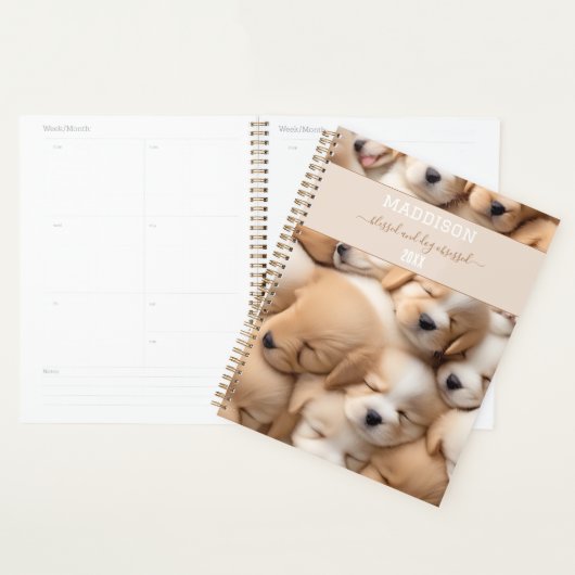 Leuke Puppies Hondenliefhebber Naam Planner (Display)