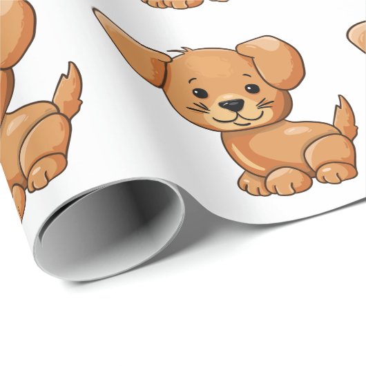 Leuke Puppies Leuke Grappige en Slimme hond Cadeaupapier (Rol Hoek)