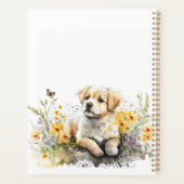 Leuke Puppy Gepersonaliseerd Jaarlijks Planner (Achterkant)