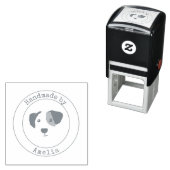 Leuke Puppy Handgemaakt Door zelf-inkt stempel (In situ)
