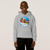 Leuke Puppy Kinder Premium Sweatshirt (Voorkant volledig)