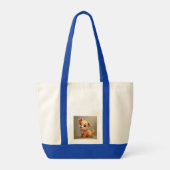 Leuke puppy per zak tote bag (Achterkant)