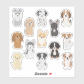 Leuke Puppy Sticker Pack voor Hondenliefhebbers (Vel)