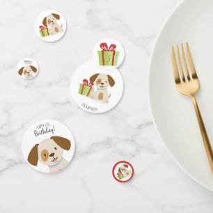Leuke Puppy Verjaardag Confetti