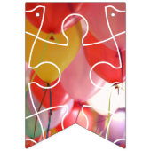 Leuke Puzzel Ballon Gelukkig Verjaardag Vlaggetjes (Eerste vlag)