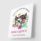 Leuke Quilters Custom Vierkante Klok (Hoek)