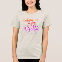Leuke quote geloof in je selfie paarse script